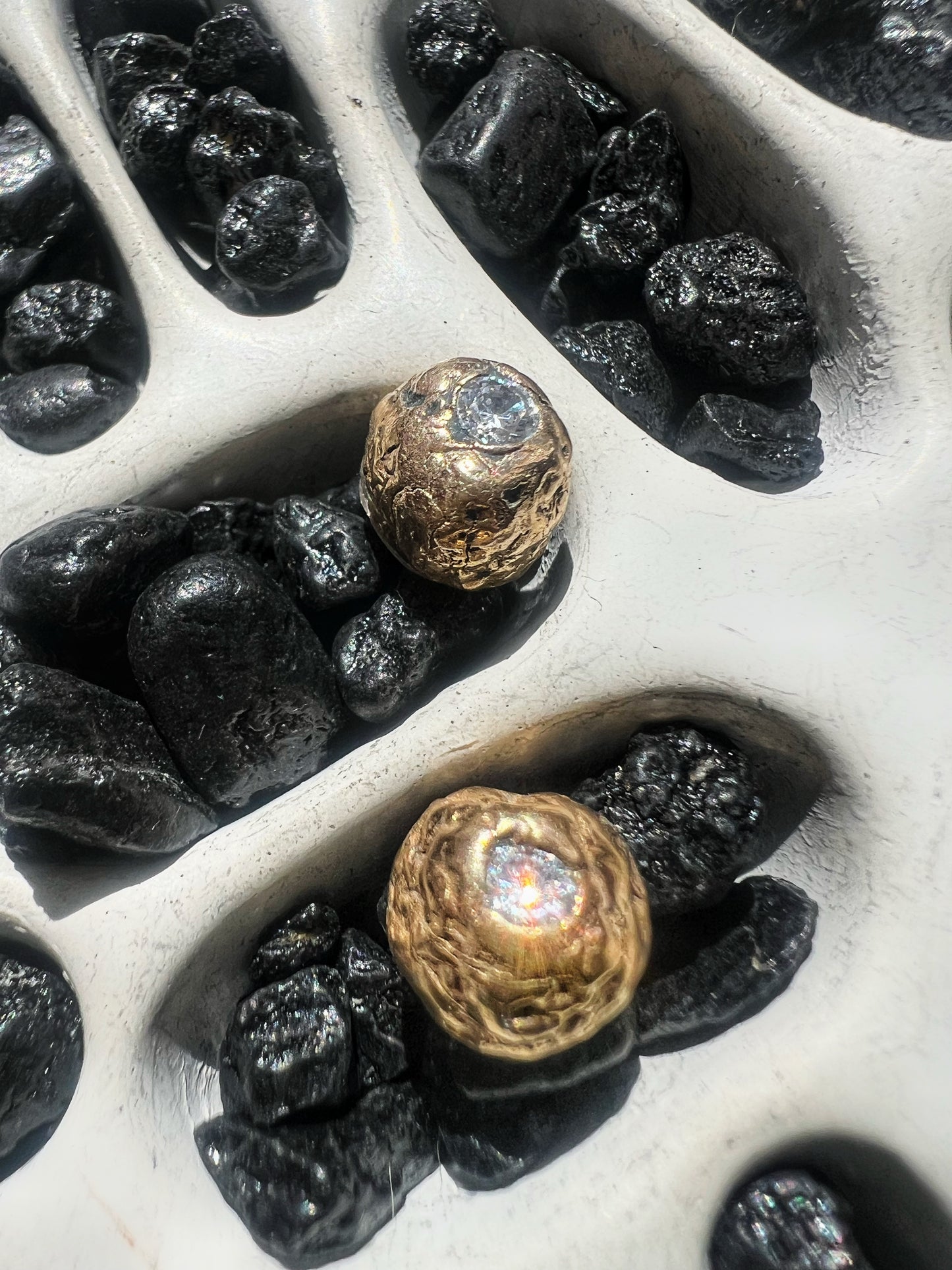 Bronze Textured Studs