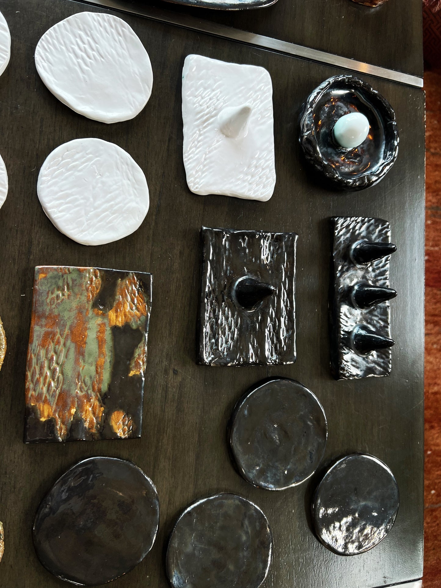 Cosmic Black Ice — set of 4 plates/coasters