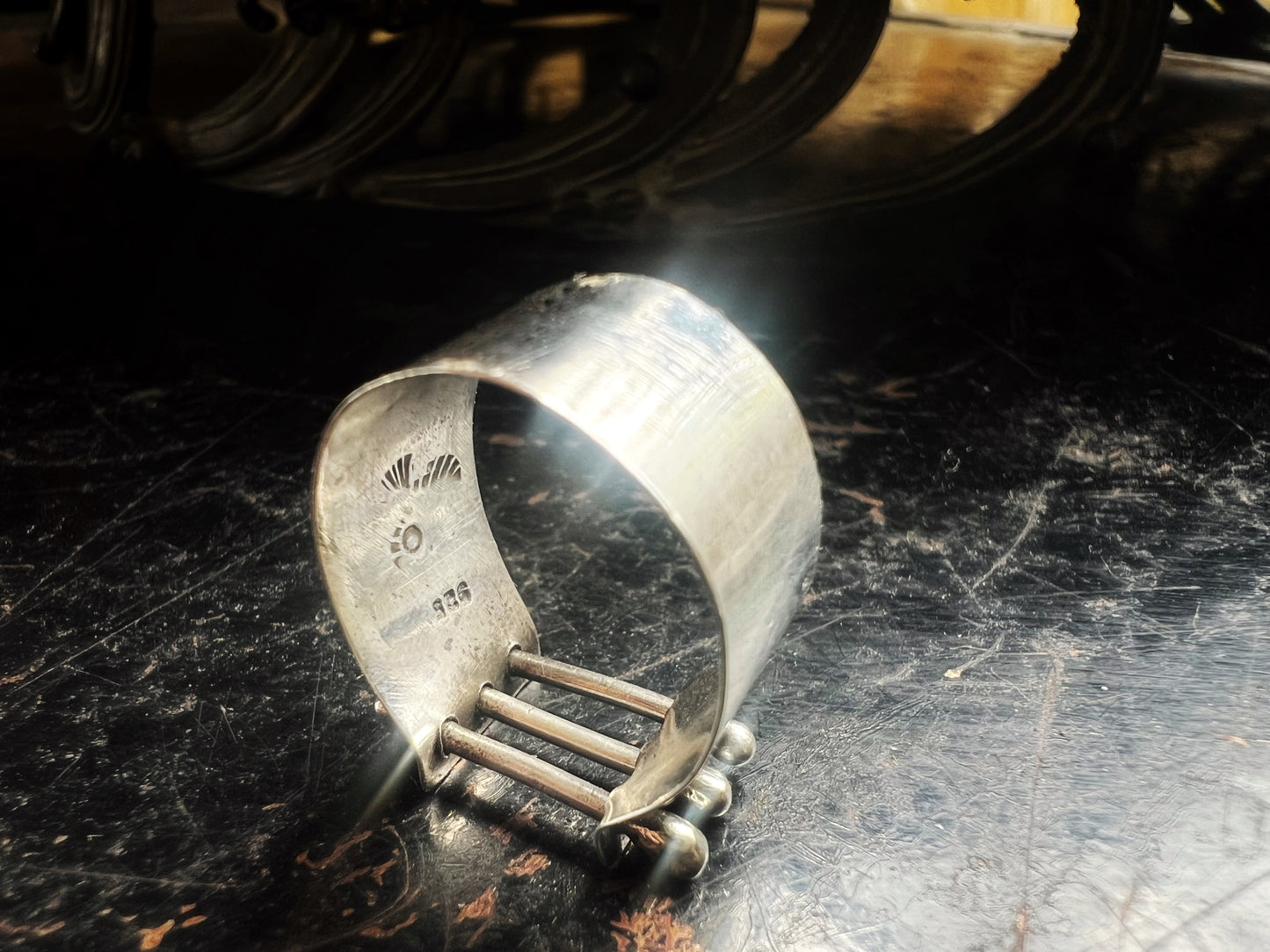 Brutalist ring — made to order