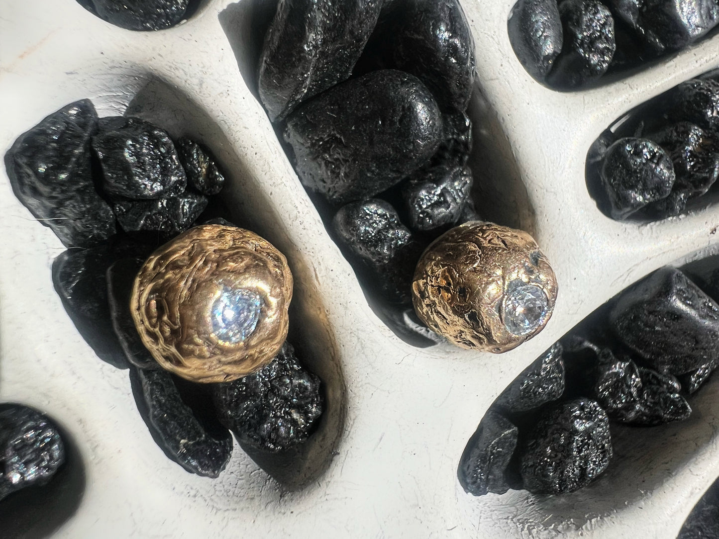Bronze Textured Studs