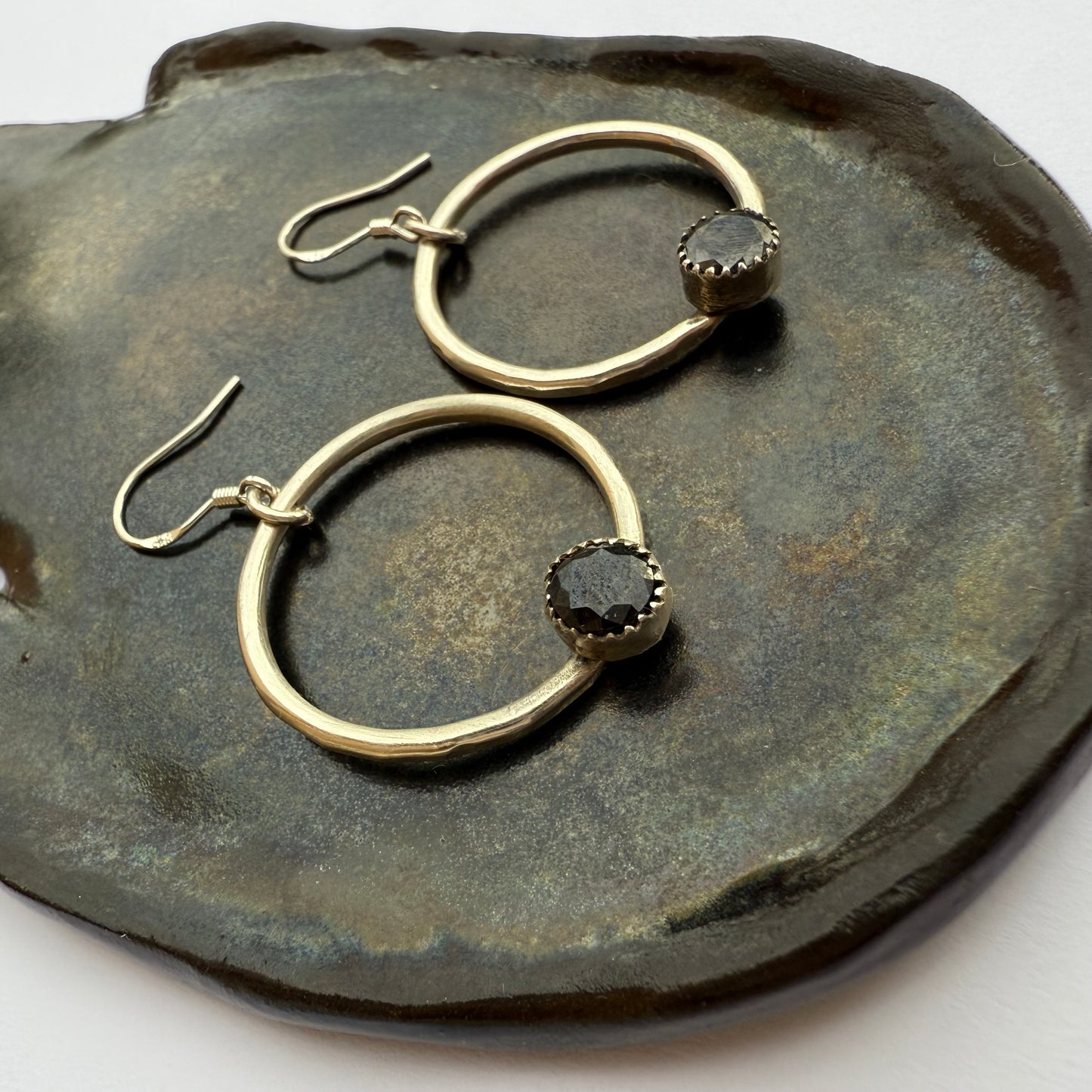 Onyx Hoops
