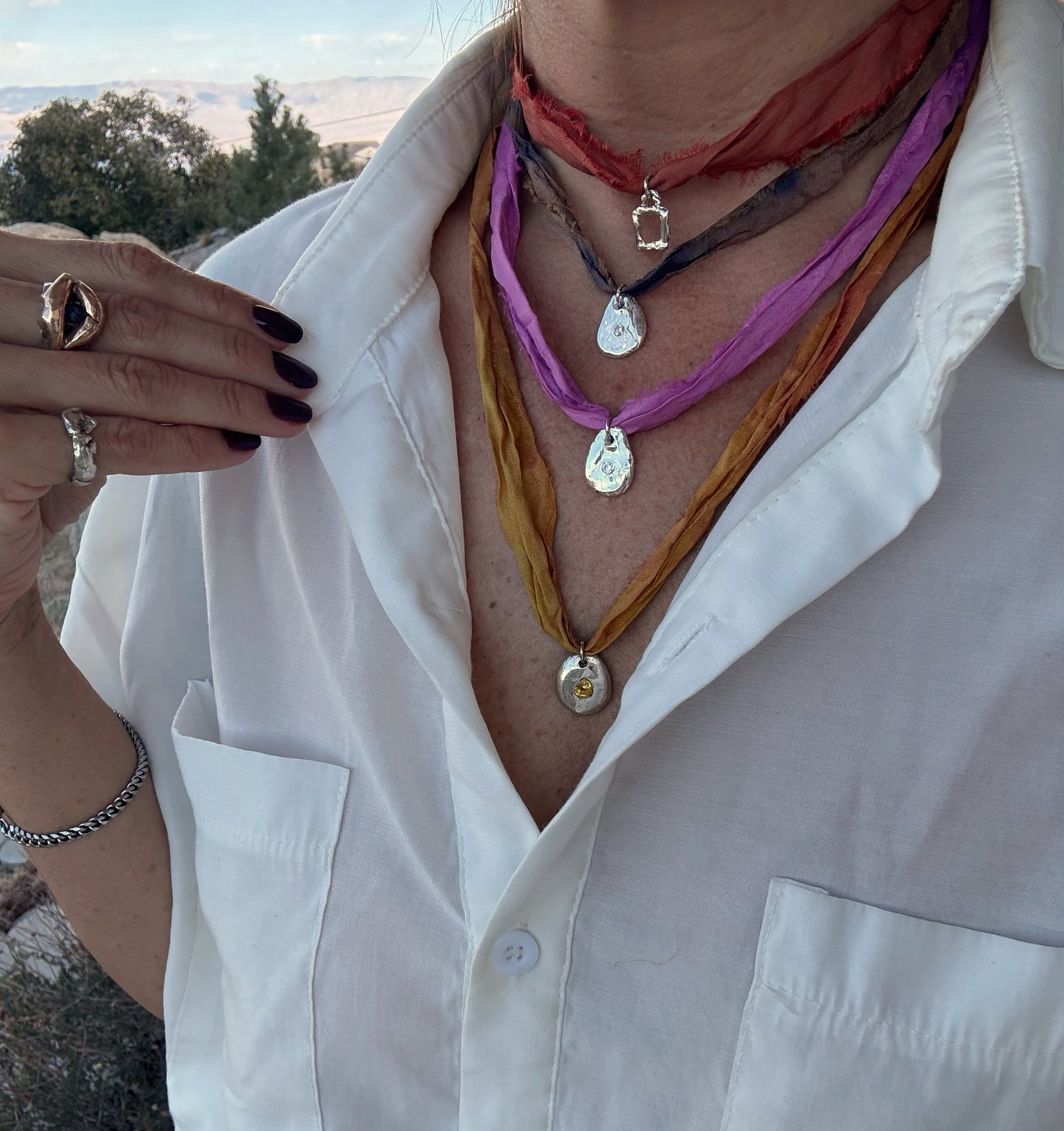 Sunworn Silk Ribbons — Bronze