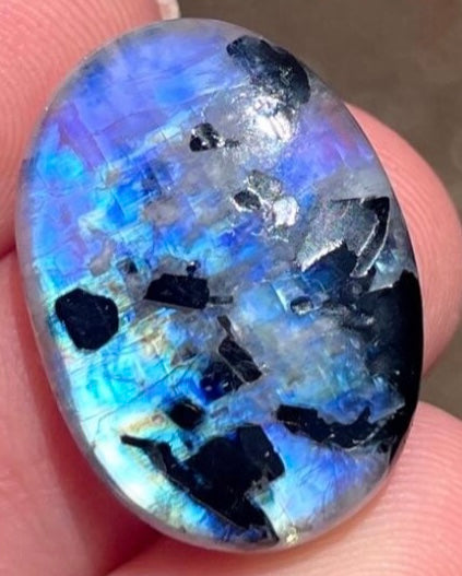 Rainbow Moonstone Cuban Chain