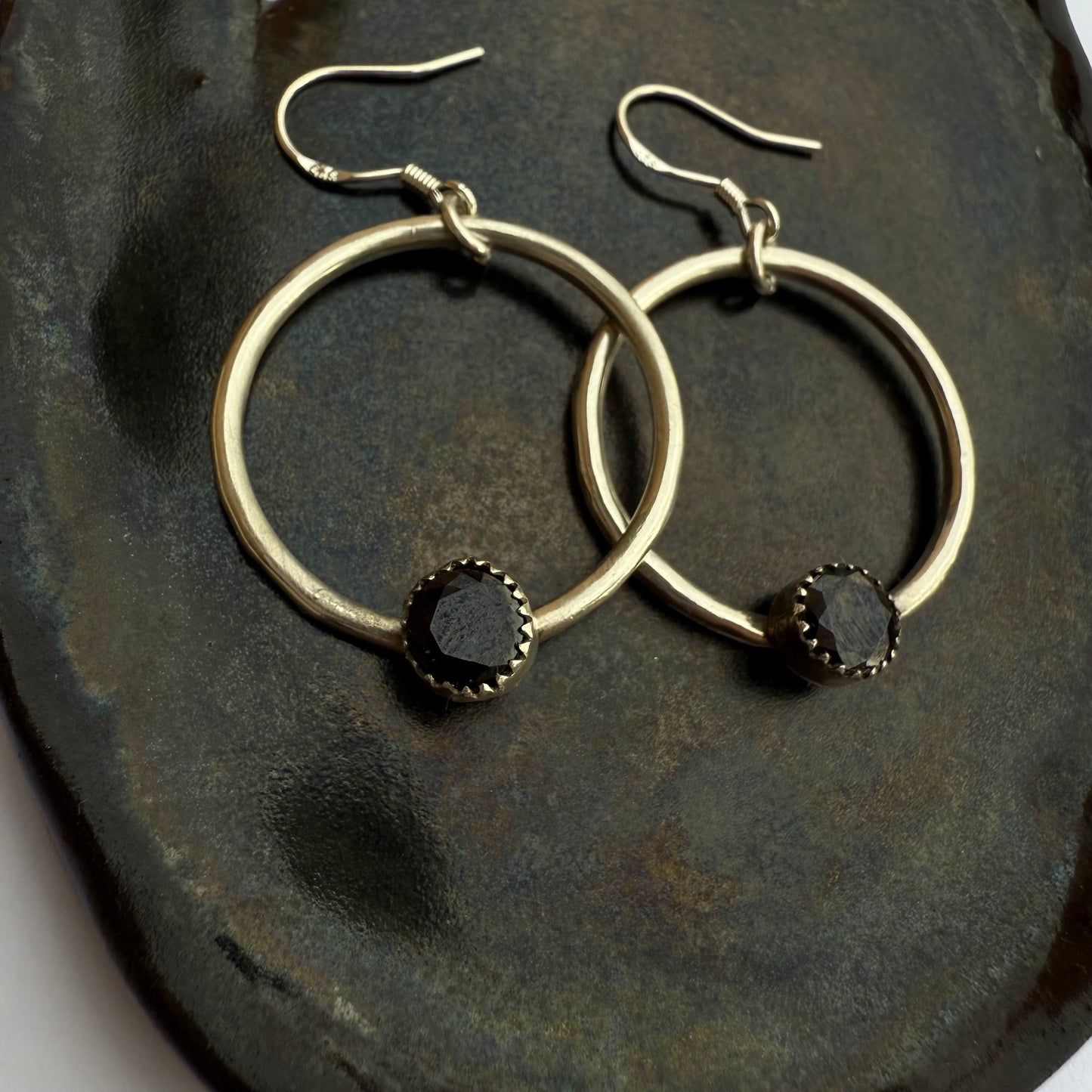 Onyx Hoops