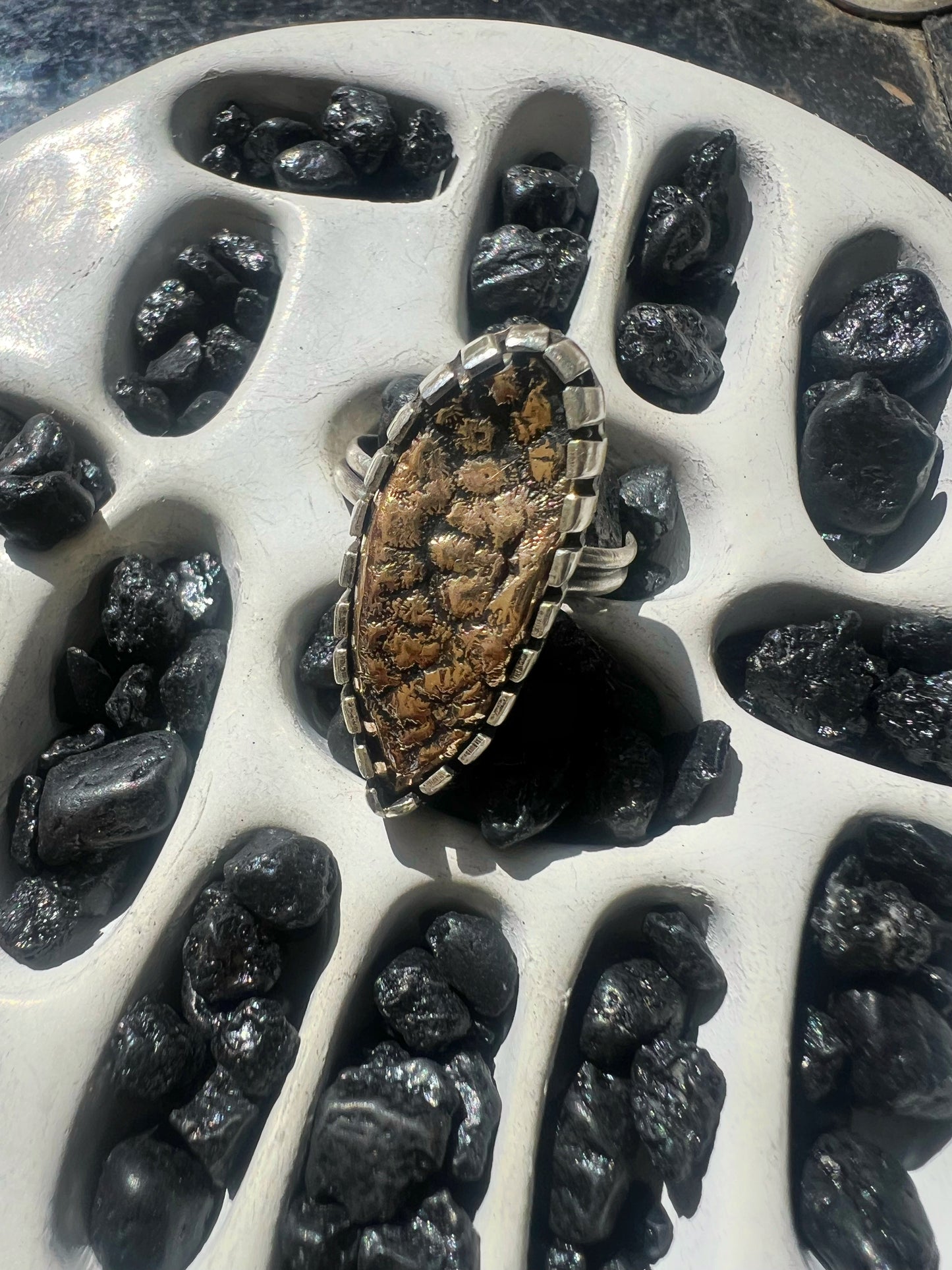 Bronze Nugget Ring