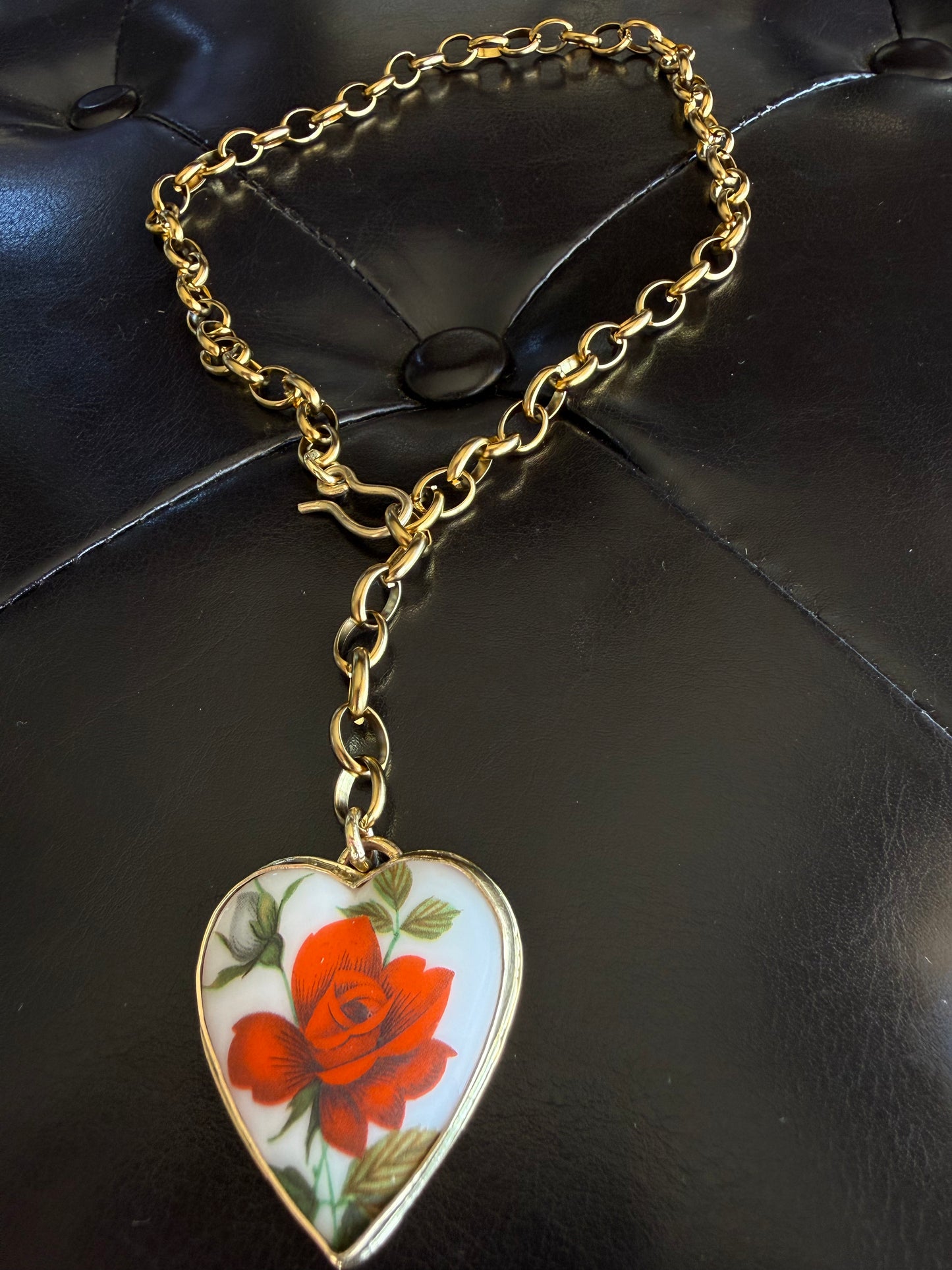 Rosy Heart Chain