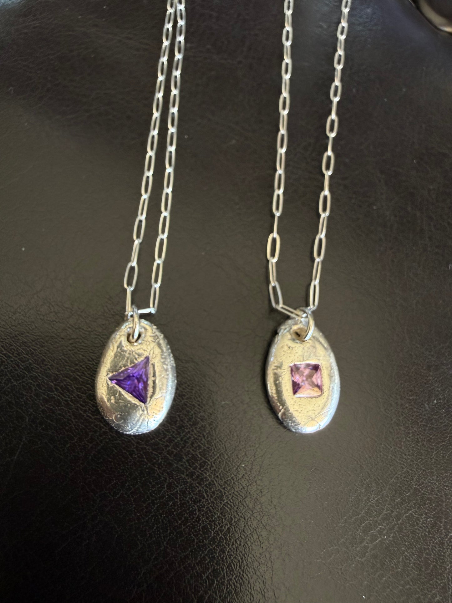 Silver Gemstone chains
