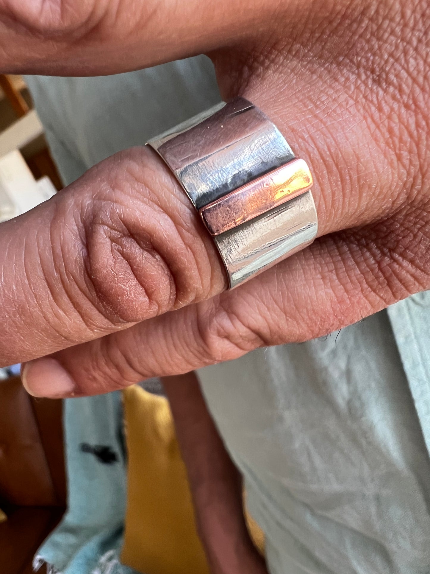 Man’s mixed metal ring — size 12