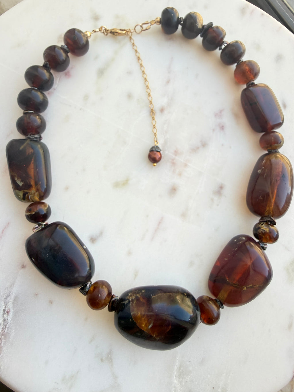 Jumbo Sumatran Amber necklace