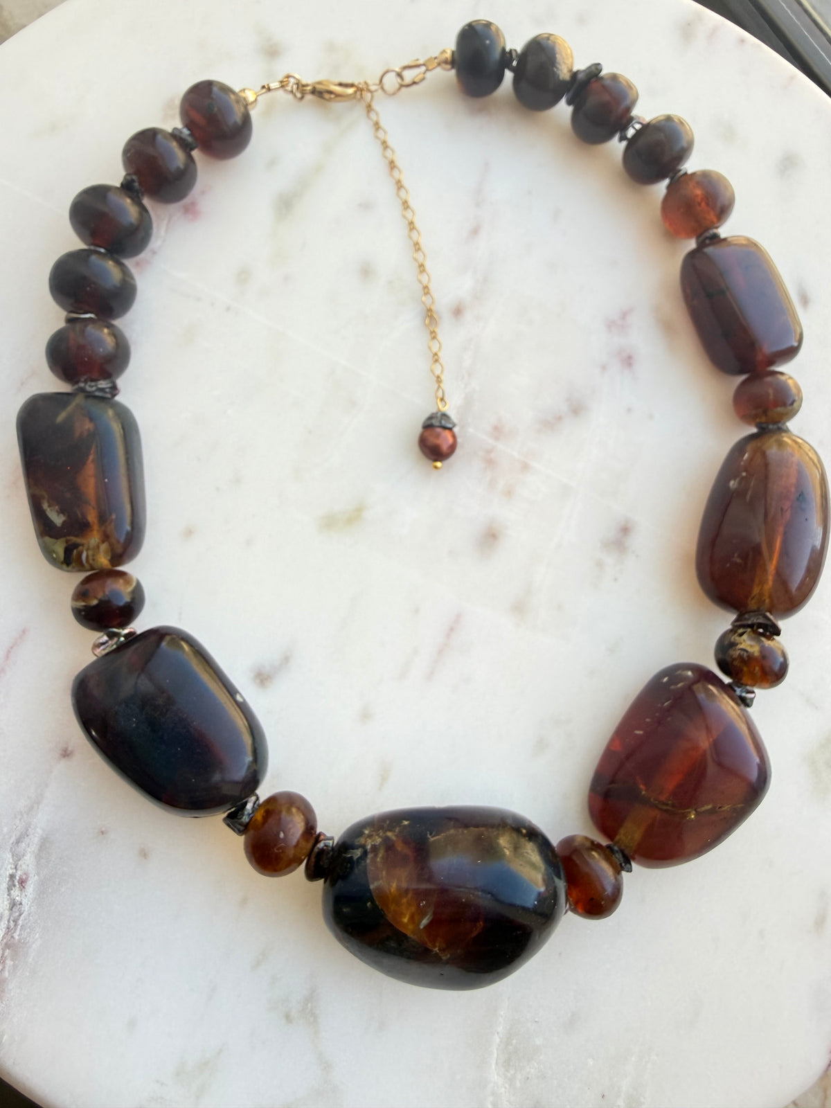 Jumbo Sumatran Amber necklace