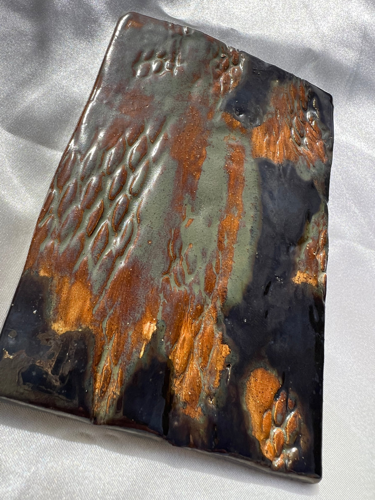 Ceramic Jewelry Dish/Coasters — Moss