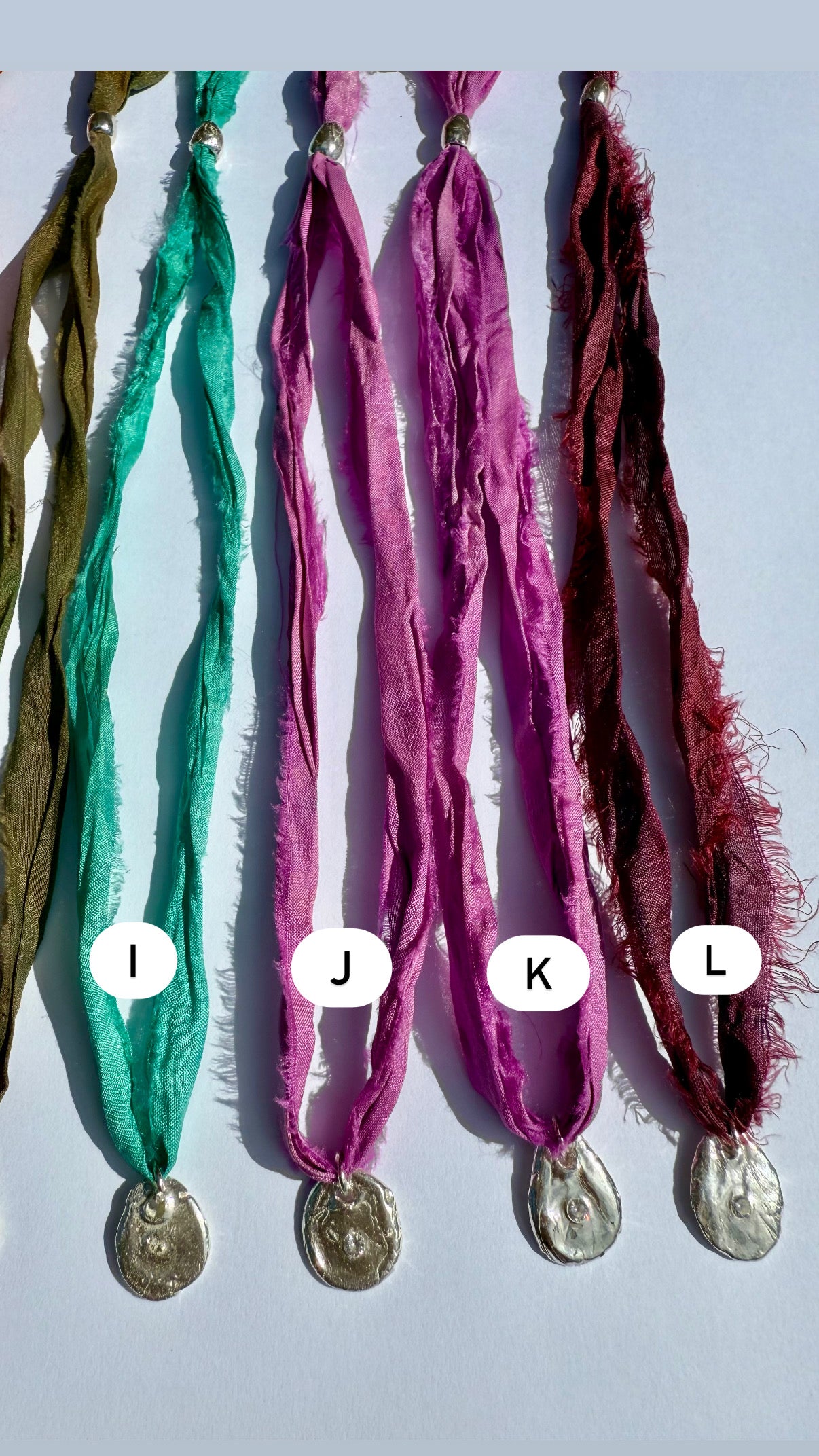 Sunworn Silk Ribbons — Silver