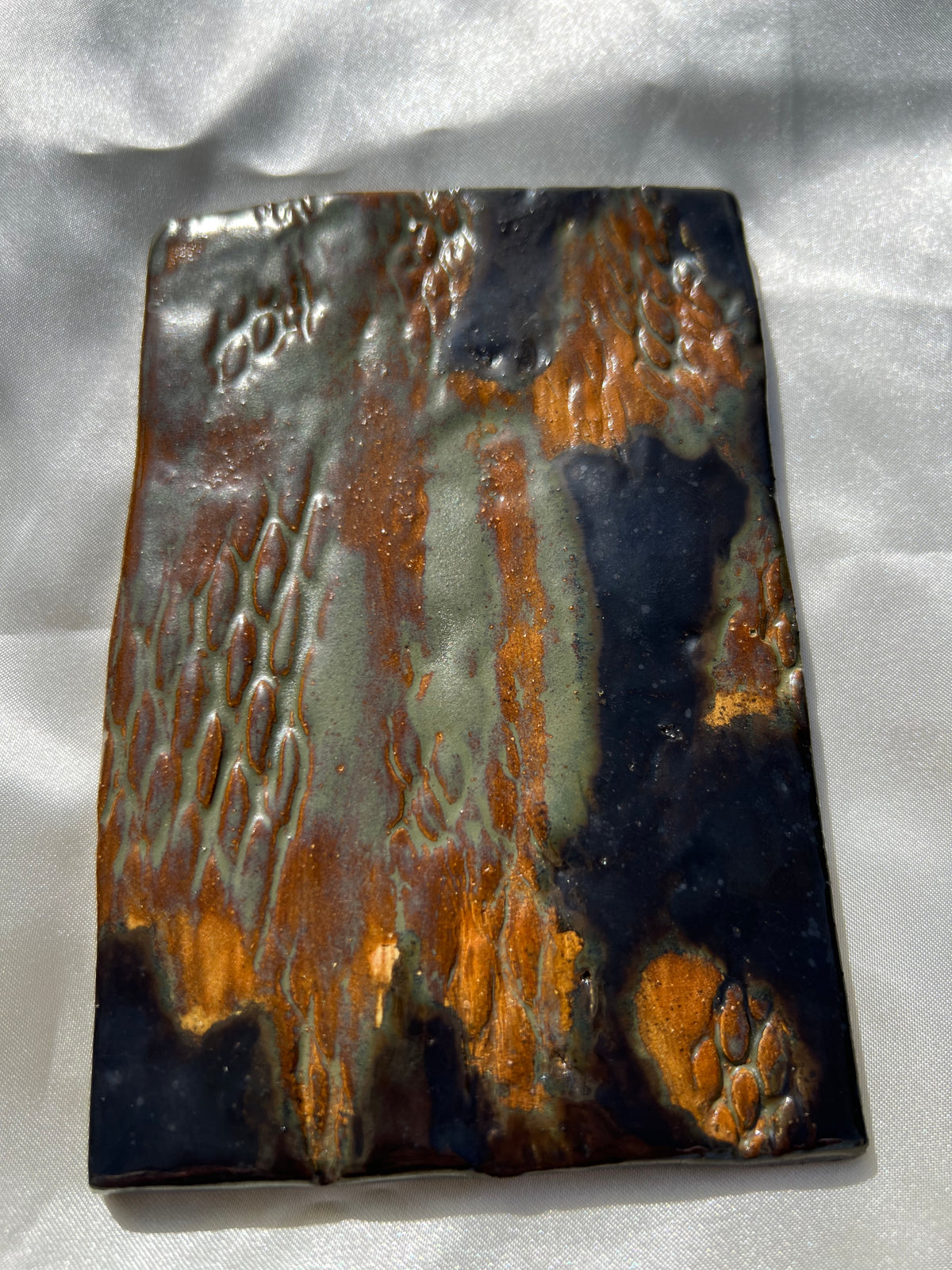 Ceramic Jewelry Dish/Coasters — Moss