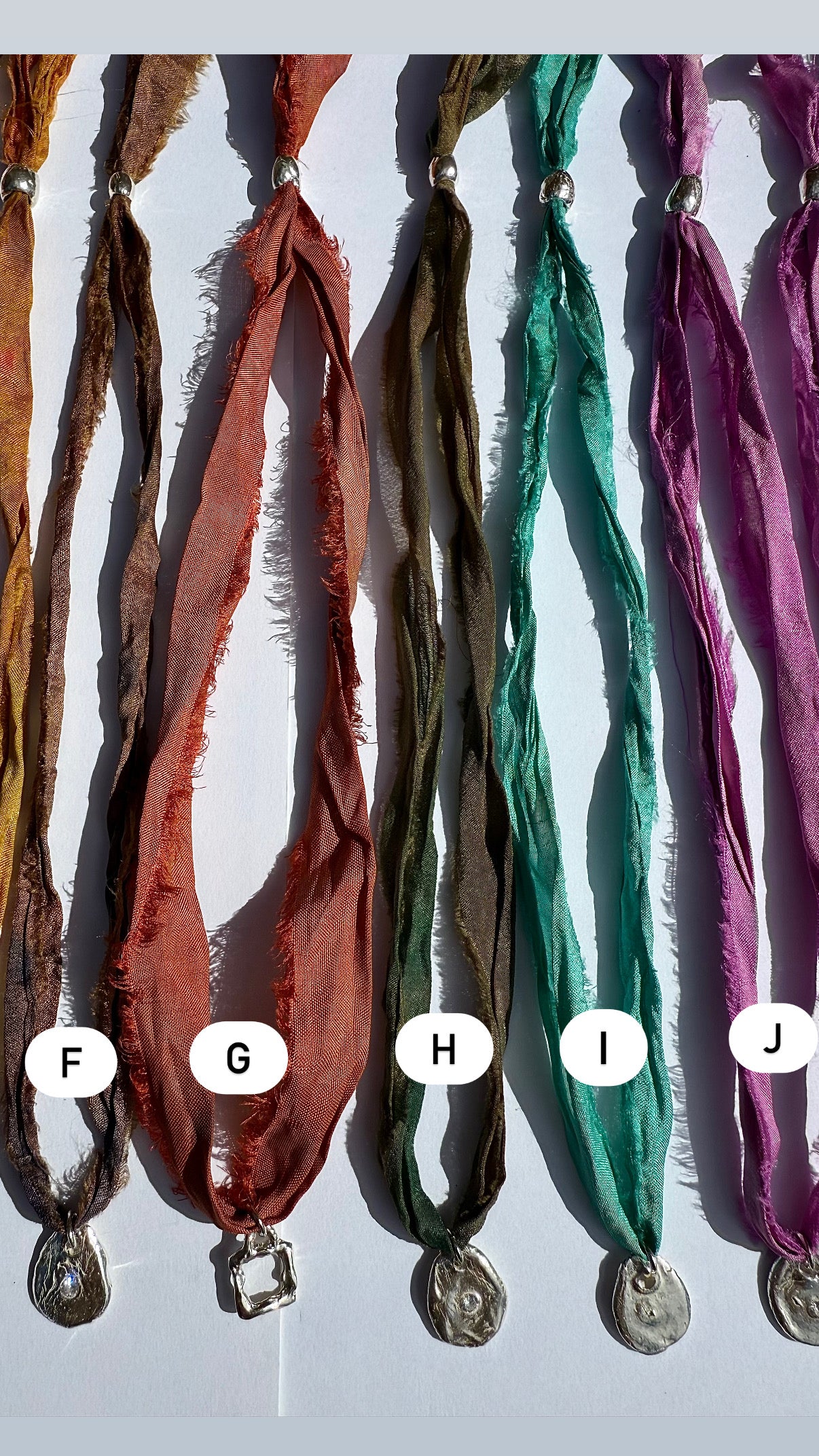 Sunworn Silk Ribbons — Silver