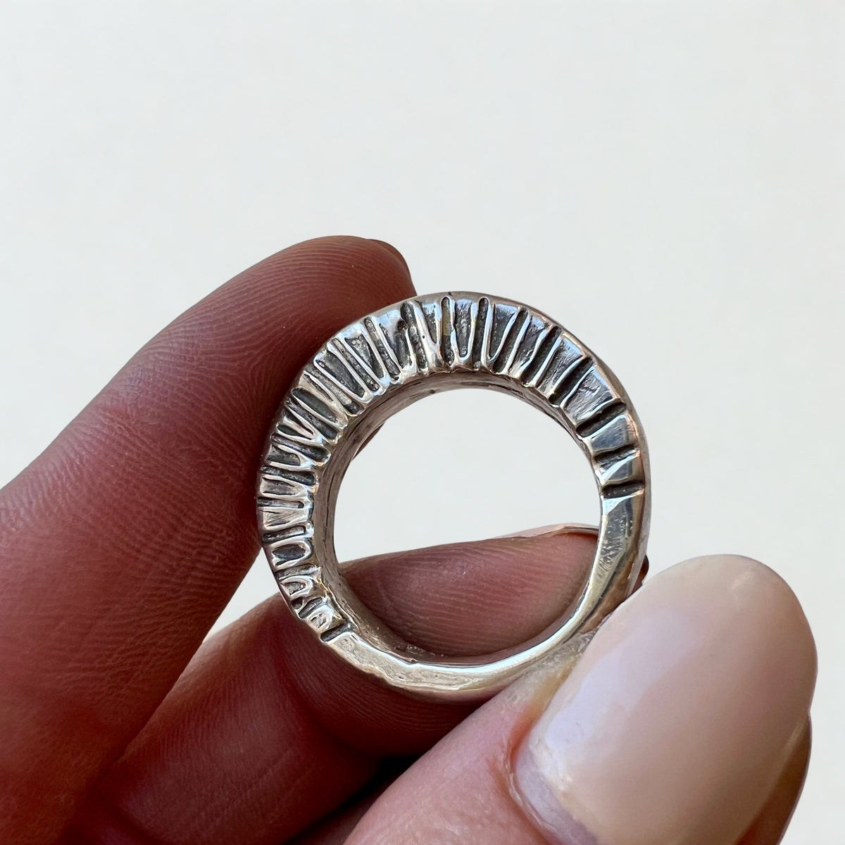 Size 7 Modern Sun Ring