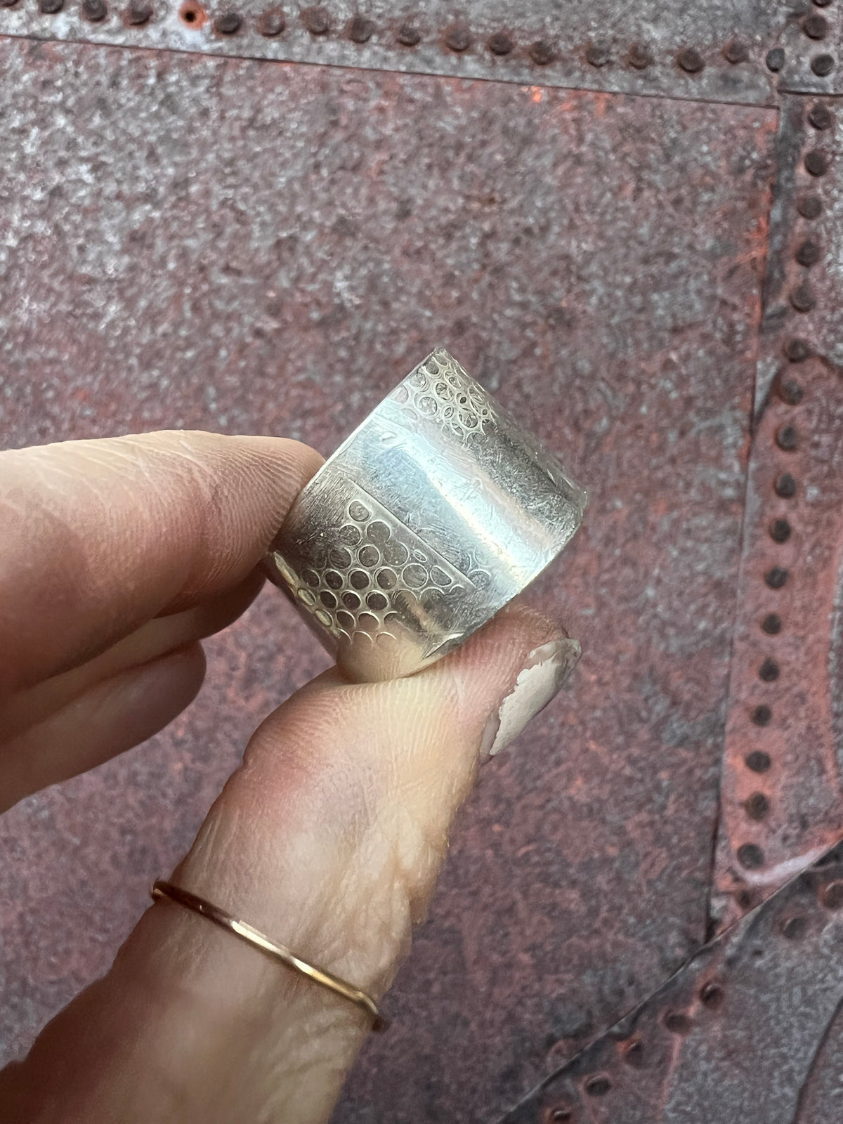 (Men’s) Silver Ring — size 12-12.5