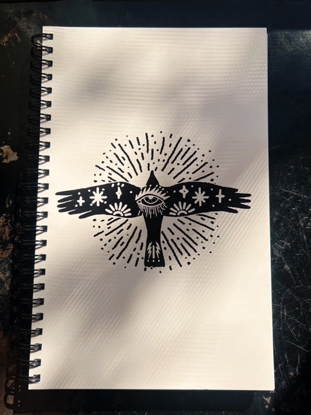 Sunhawk Tote + Sunhawk Notebook/Sketchbook