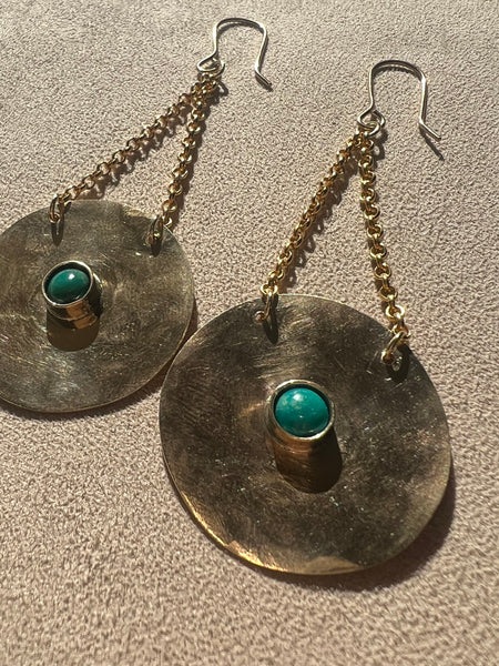 Turquoise Monad Earrings