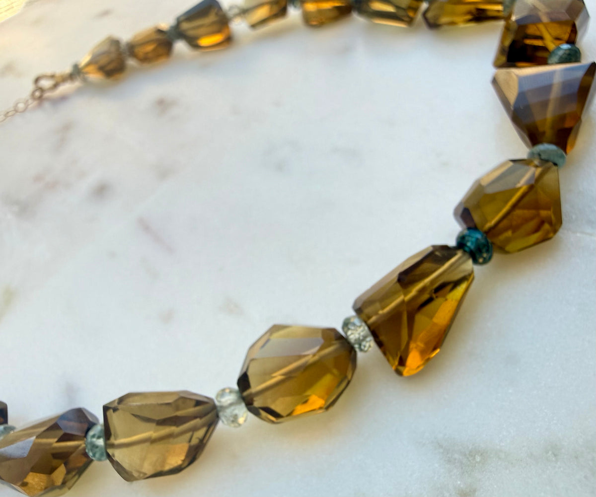 Whisky Quartz Necklace
