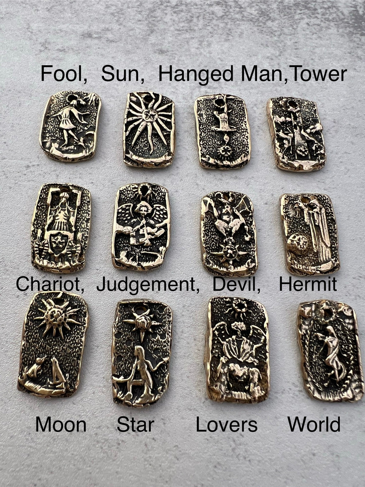 Tarot charms