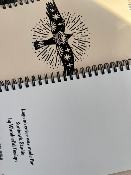 Sunhawk Tote + Sunhawk Notebook/Sketchbook