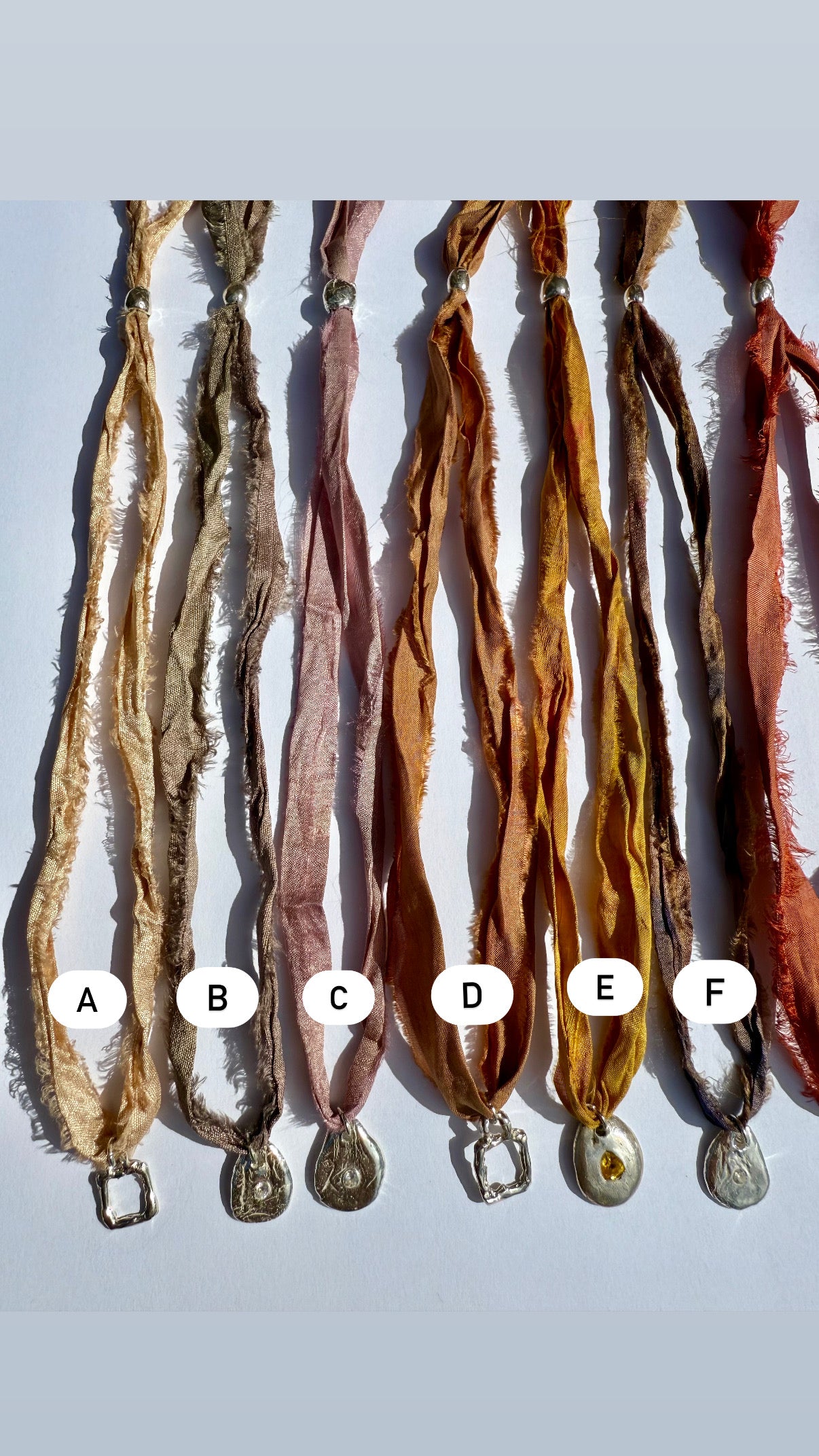 Sunworn Silk Ribbons — Silver