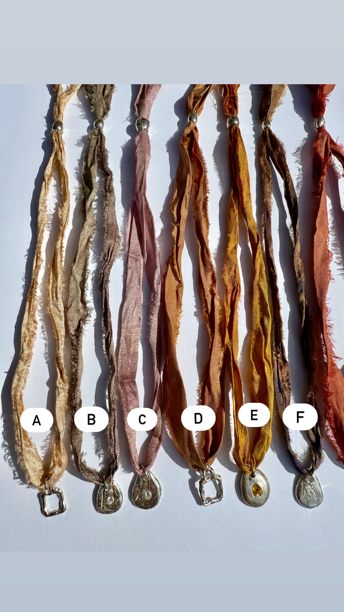Sunworn Silk Ribbons — Silver