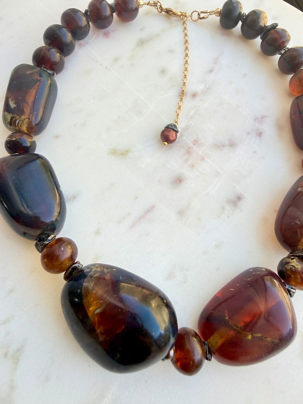 Jumbo Sumatran Amber necklace