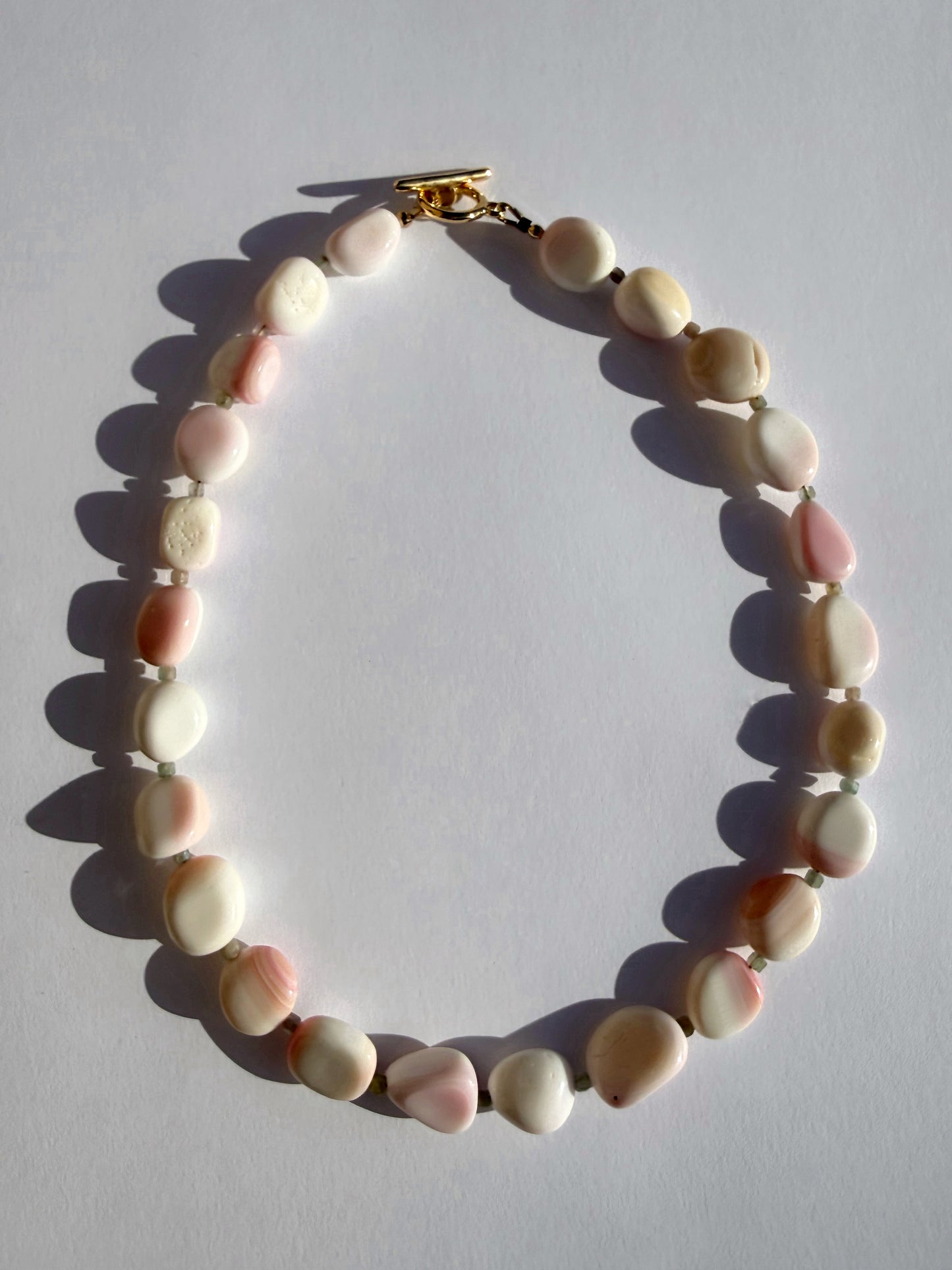 Queen Conch & Aquamarine Collar