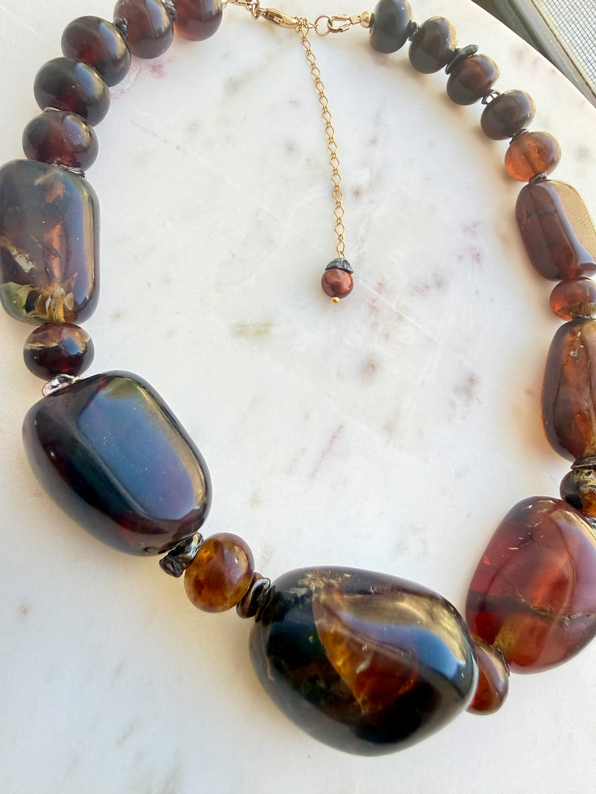 Jumbo Sumatran Amber necklace