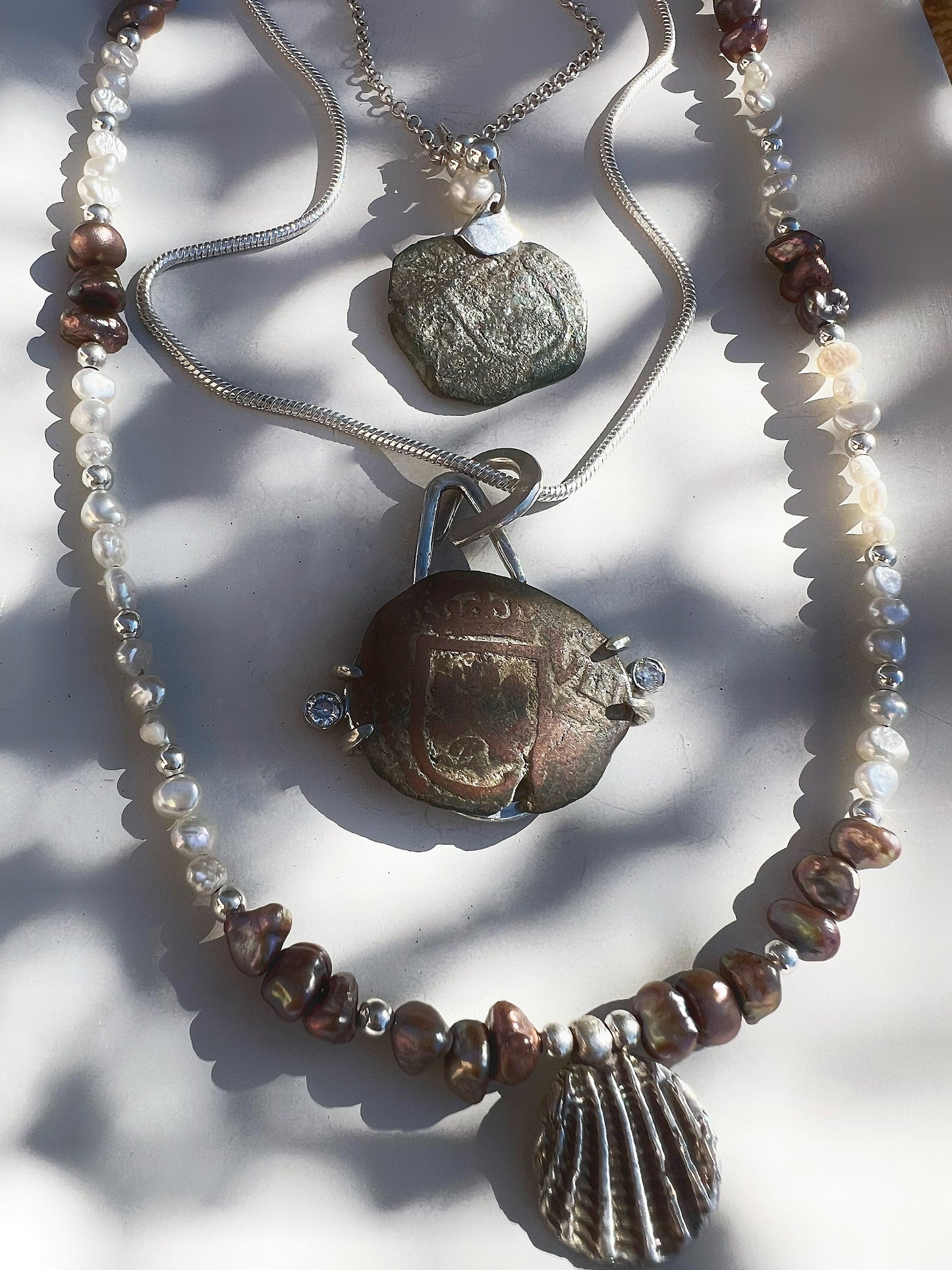 Skully Pirate Coin Necklace