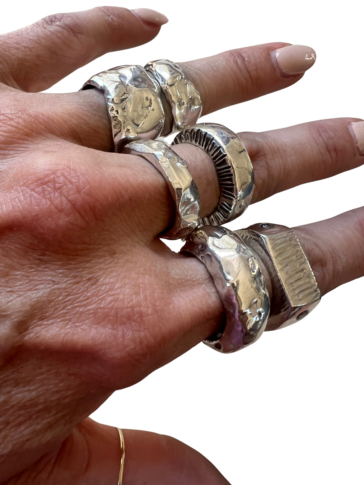 Size 7 Modern Sun Ring