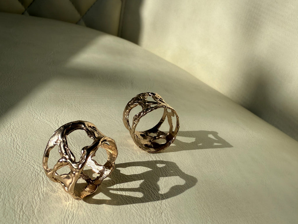 Sculptural Ring - Now in 14k Gold! - Made to order