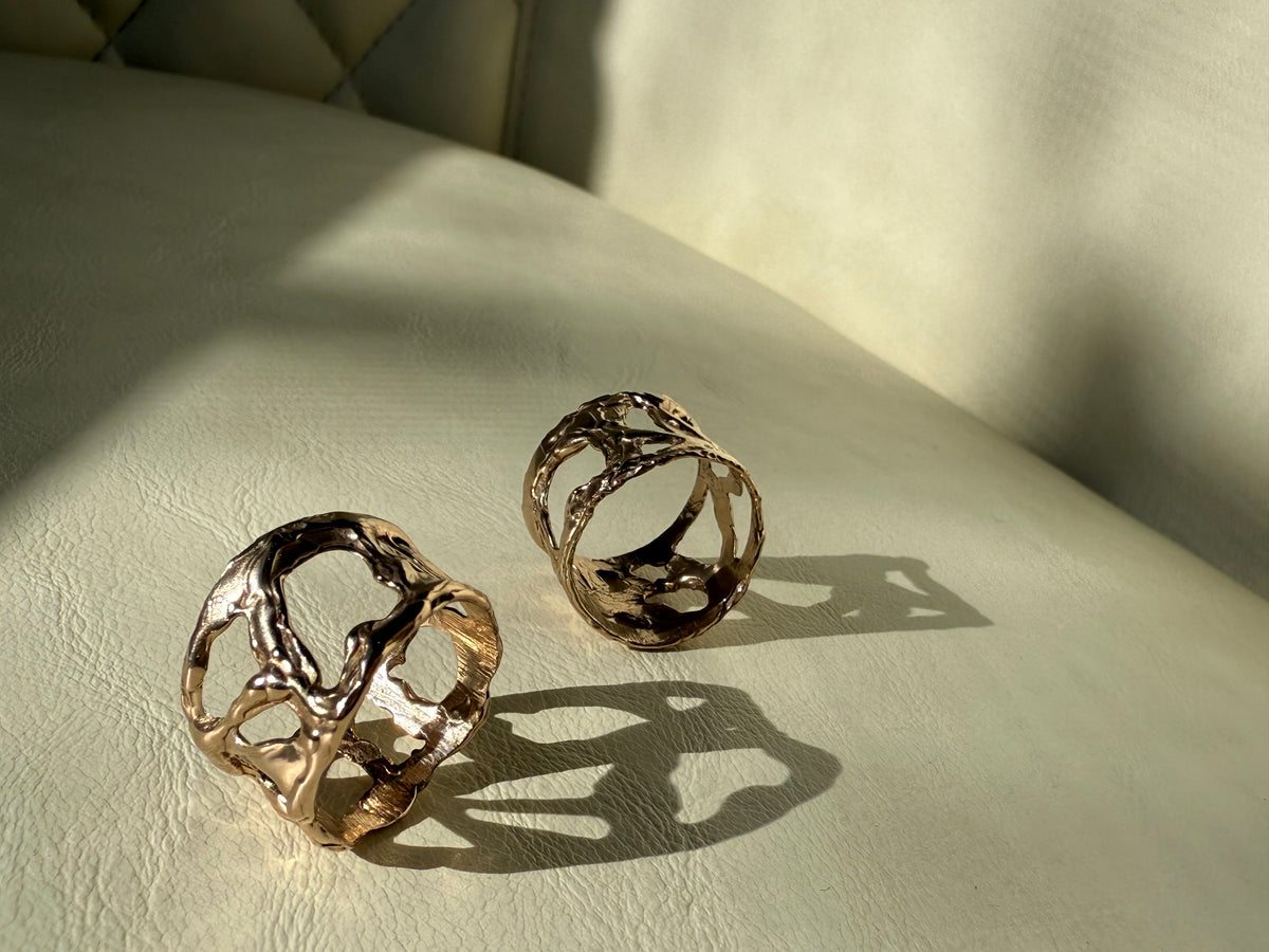 Sculptural Ring - Now in 14k Gold! - Made to order