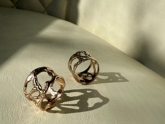 Sculptural Ring - Now in 14k Gold! - Made to order