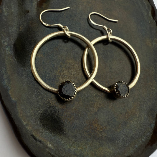Onyx Hoops