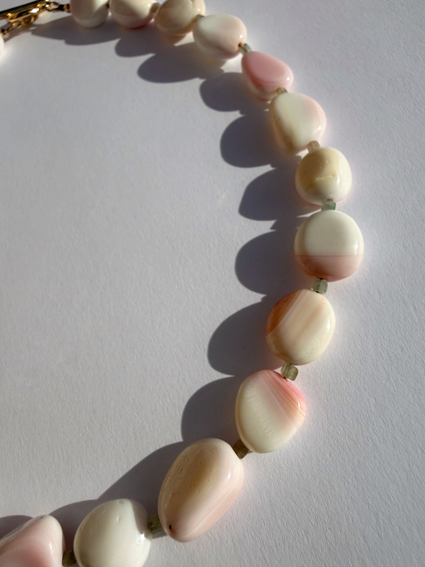 Queen Conch & Aquamarine Collar