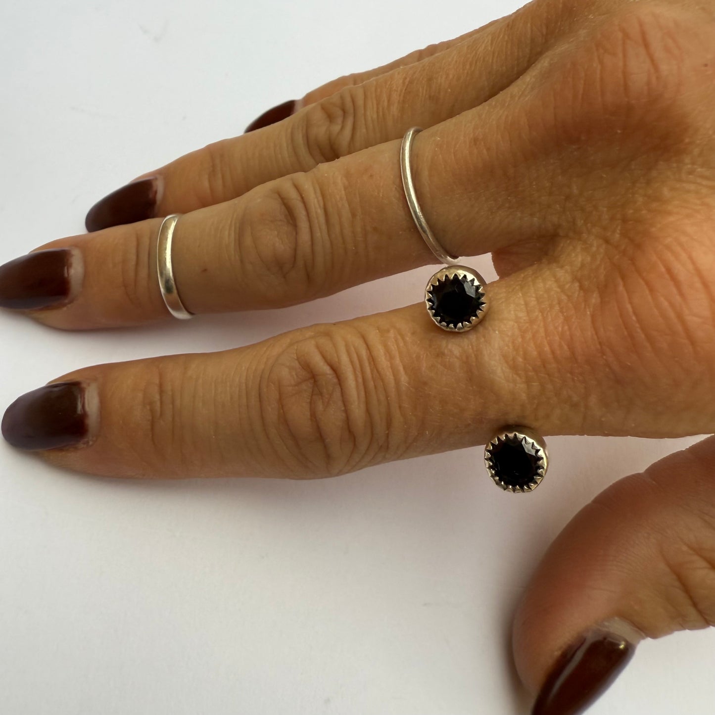 Onyx Illusion Ring — size 5-7.5