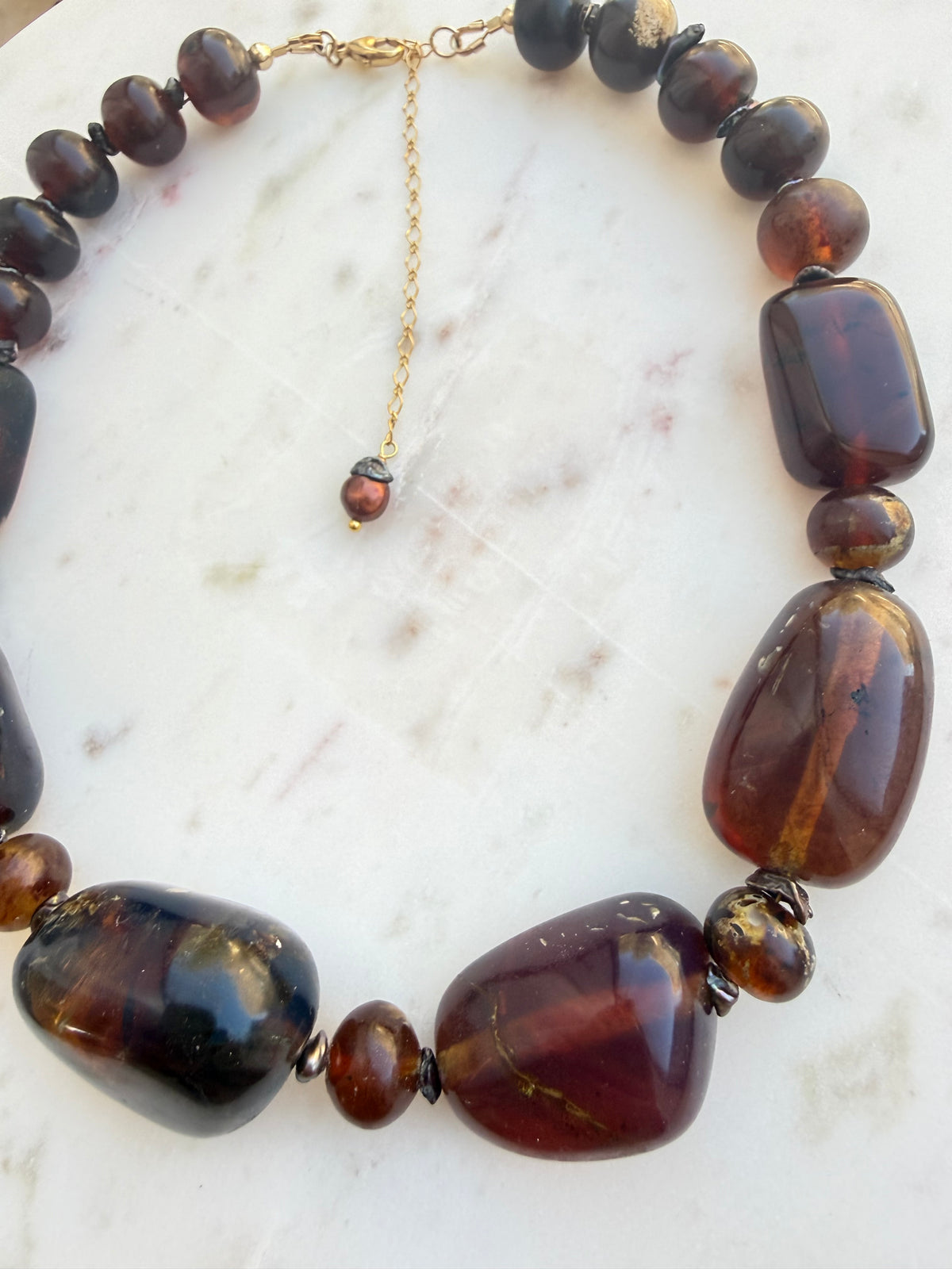 Jumbo Sumatran Amber necklace