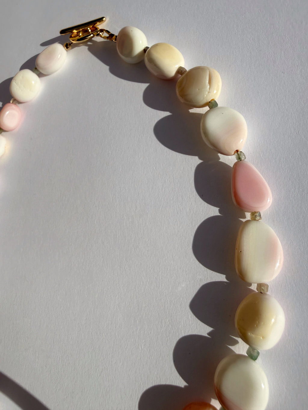 Queen Conch & Aquamarine Collar