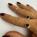 Onyx Illusion Ring — size 5-7.5