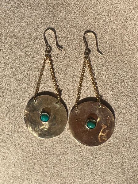 Turquoise Monad Earrings