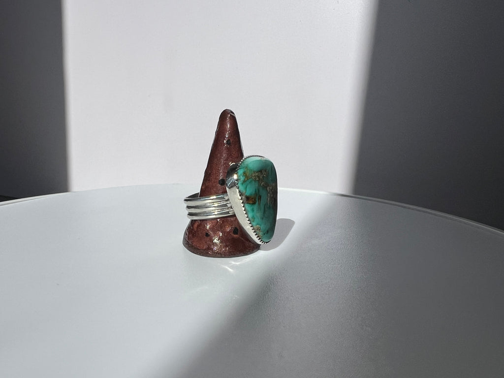 Kingman Turquoise Ring — 7.5