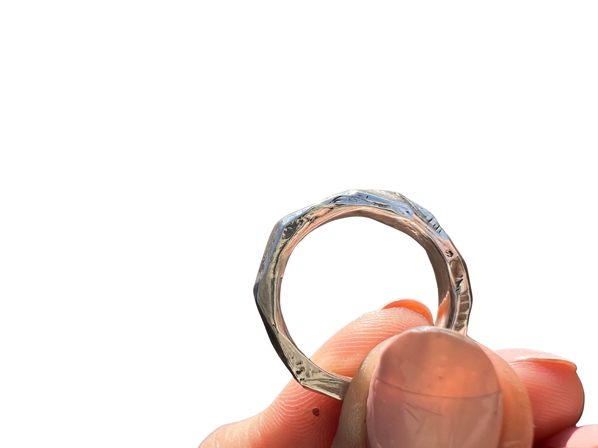 Size 8 — Chiseled Ring – Sunhawk Studio