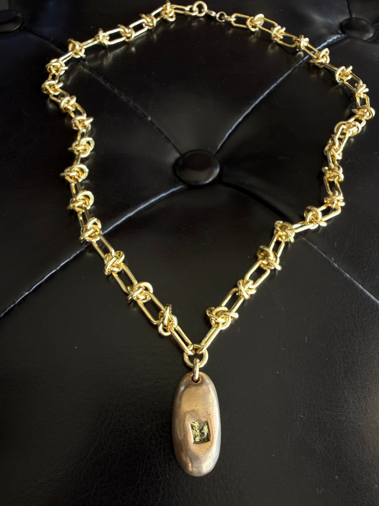 Gold & Green Necklace
