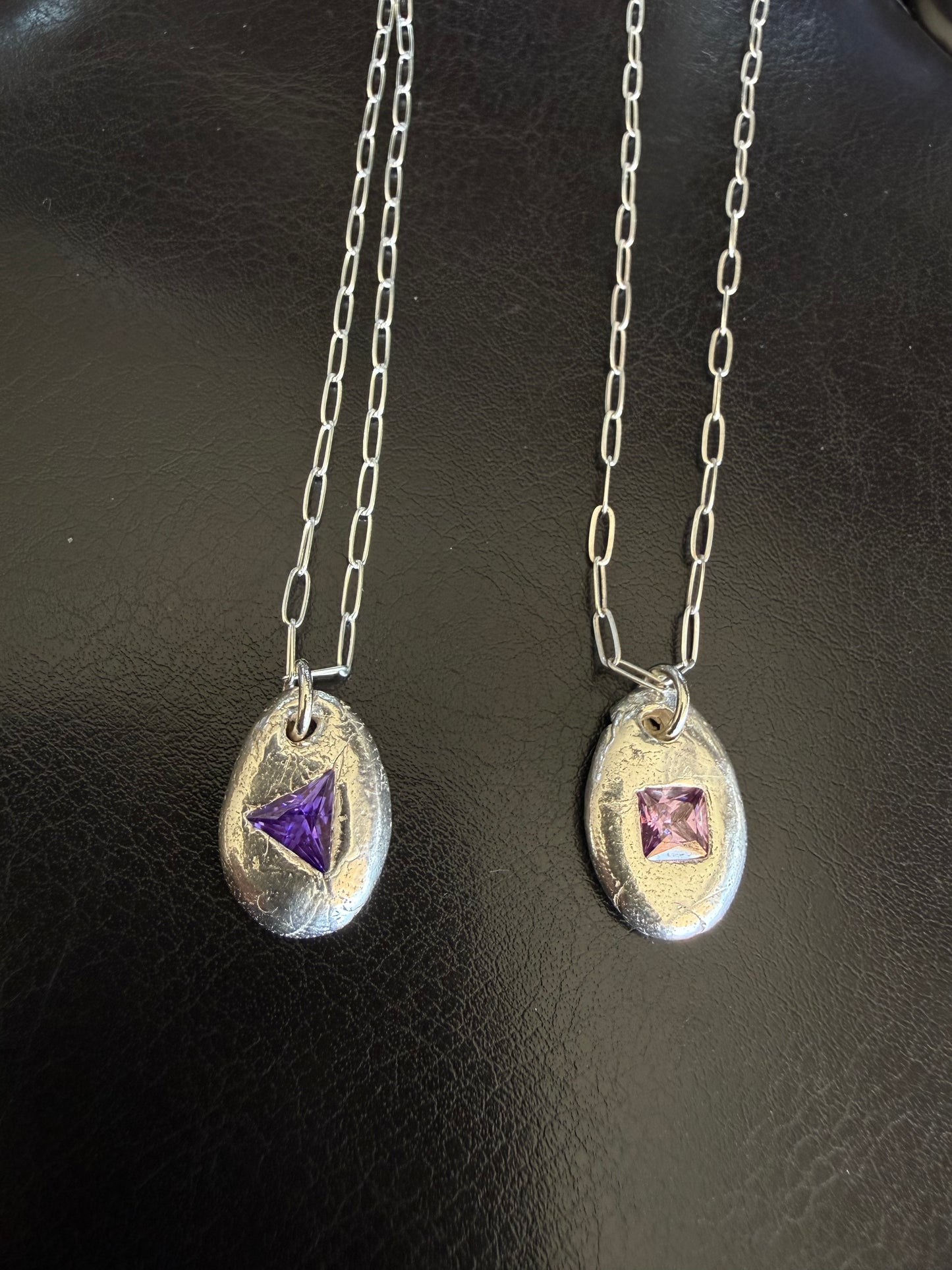Silver Gemstone chains