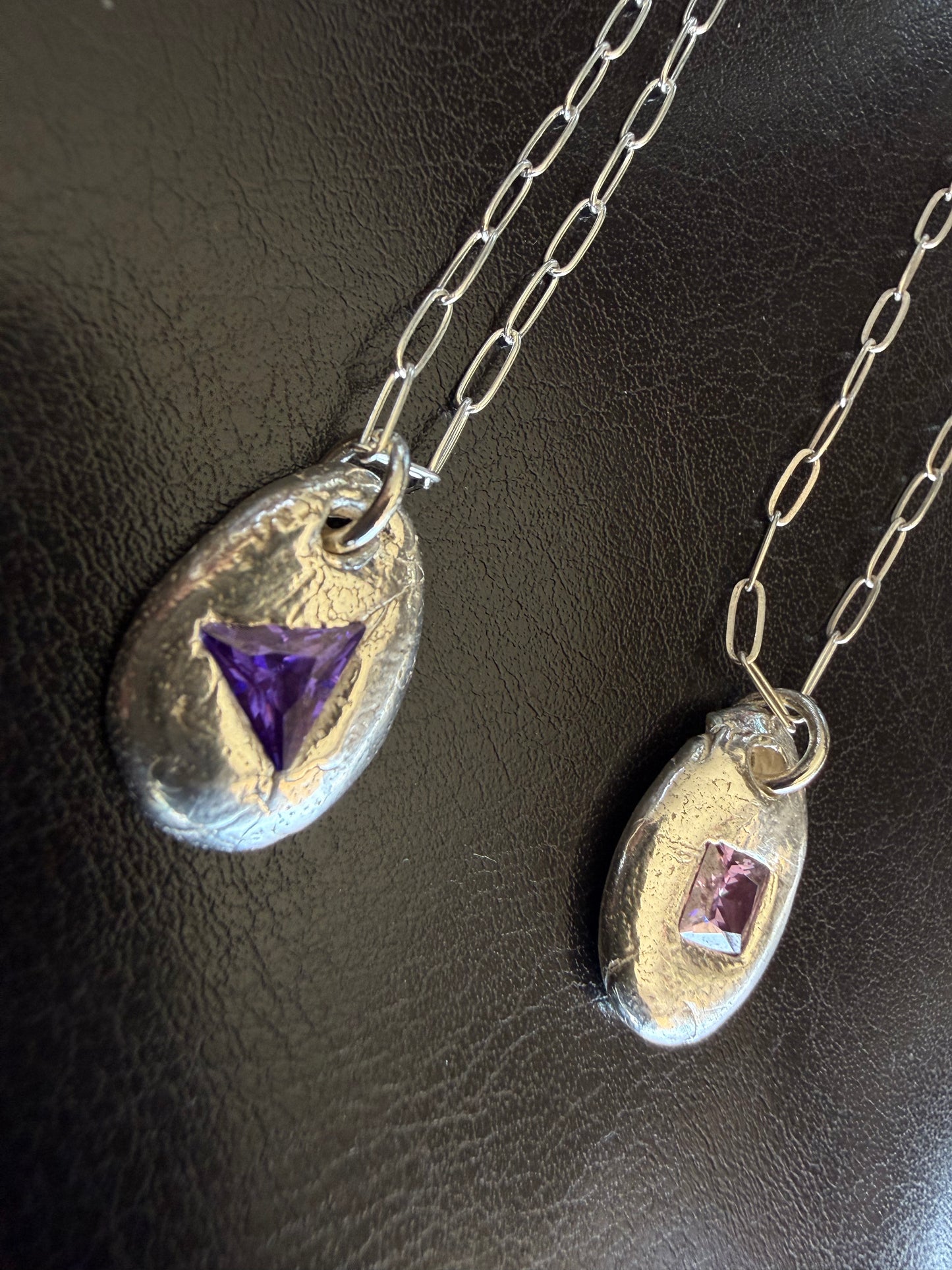 Silver Gemstone chains