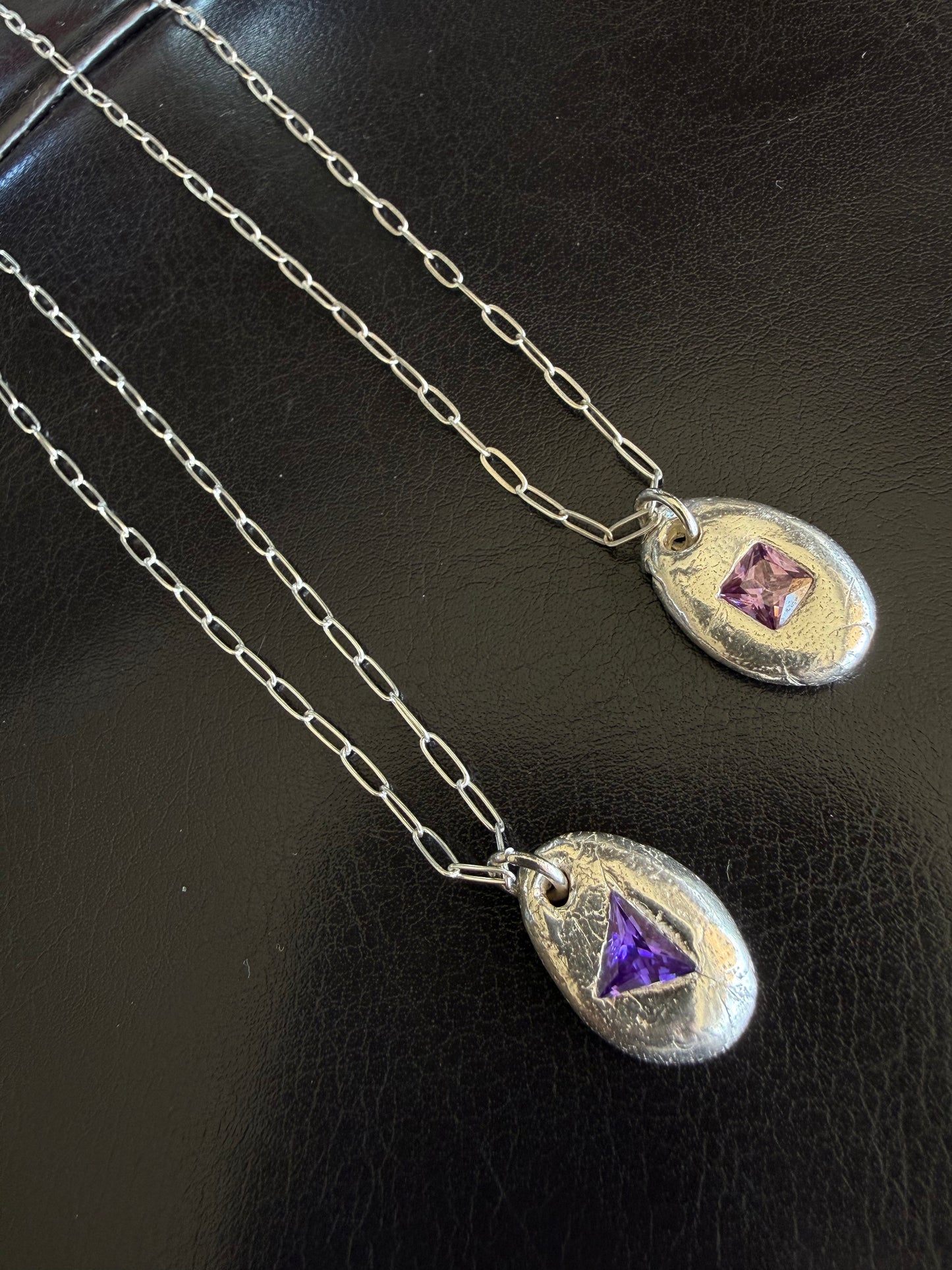 Silver Gemstone chains