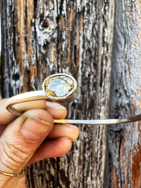 Citrine & Amethyst Bangle