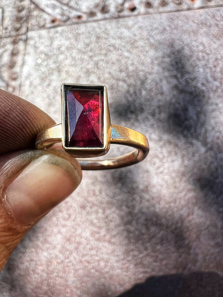 Rhodolite Garnet ring — size 8
